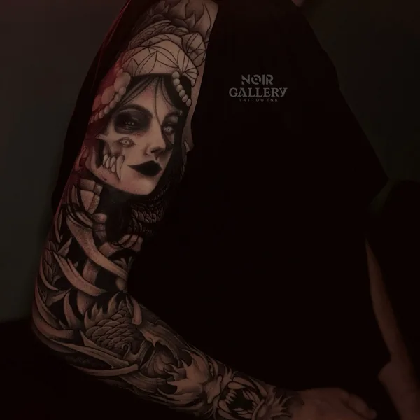Black tattoo by Настя Алистратова in Нижний Новгород
