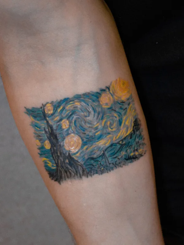 male color illustrative татуировка на forearm #85458 | Тату мастер Никита Касаткин