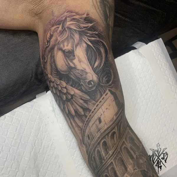 Calligraphy tattoo by Николай Комбаров  in Волгоград