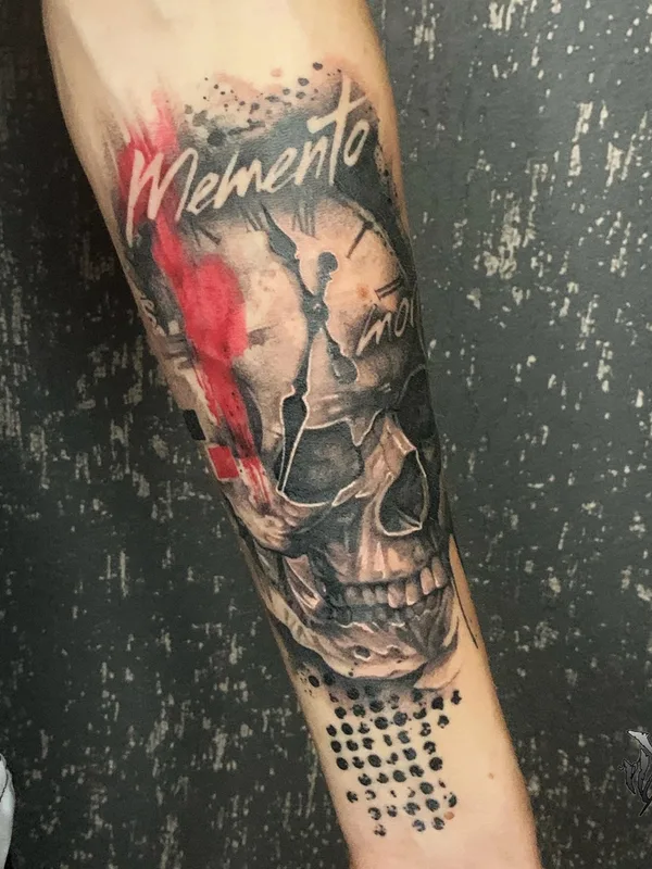 male blackandgrey 타투 부위 forearm #88208 | 타투이스트 Николай Комбаров 