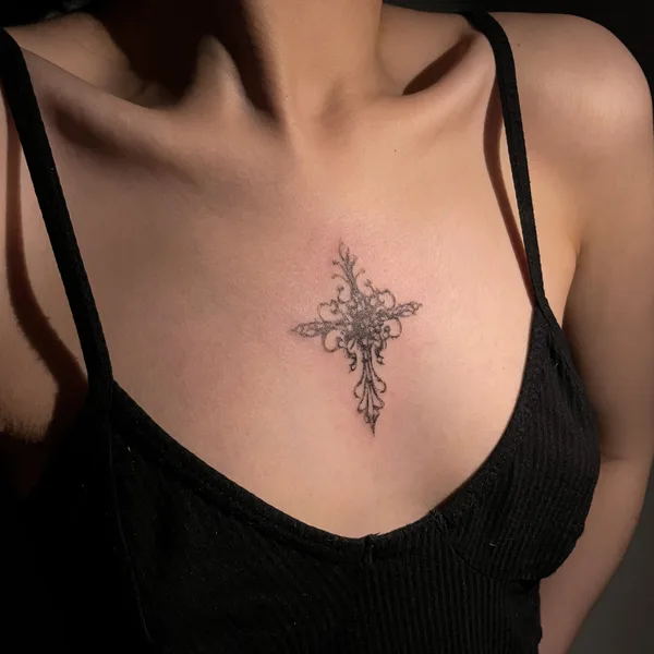 Abstract tattoo by Ольга Глотова in Saint Petersburg