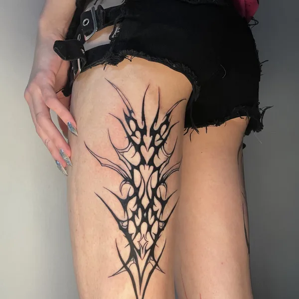 Abstract tattoo by Ольга Глотова in Saint Petersburg