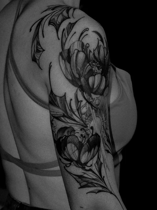 Black tattoo by Павел Масликов  in Moscow