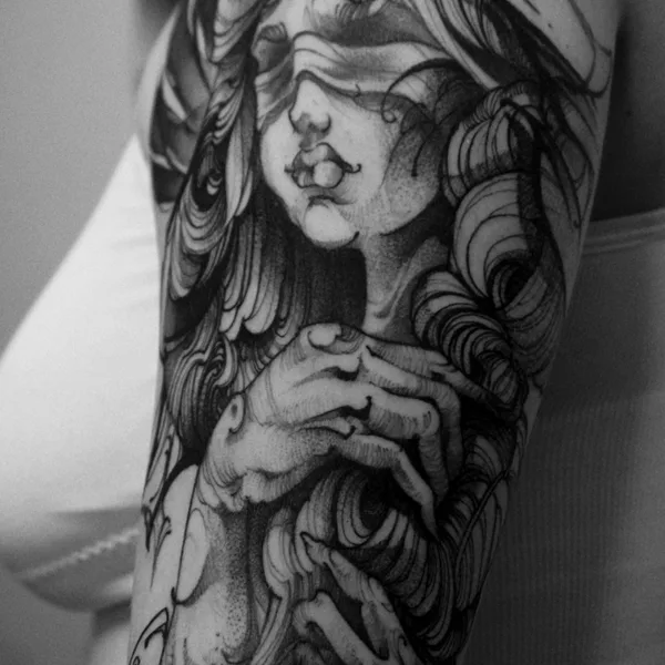 Black tattoo by Павел Масликов  in Moscow