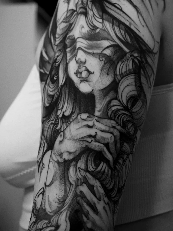 Black tattoo by Павел Масликов  in Moscow