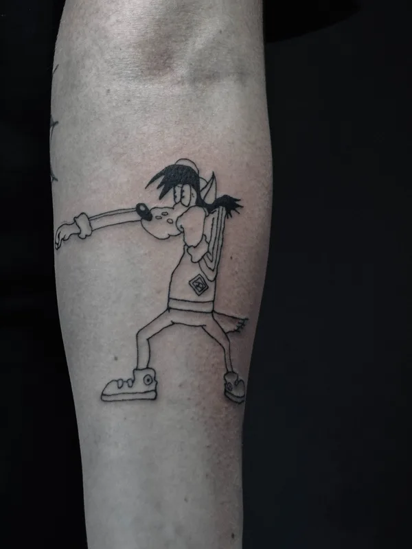 black cartoon tattoo on forearm #84835 | Tattoo Artist Павел Ященко