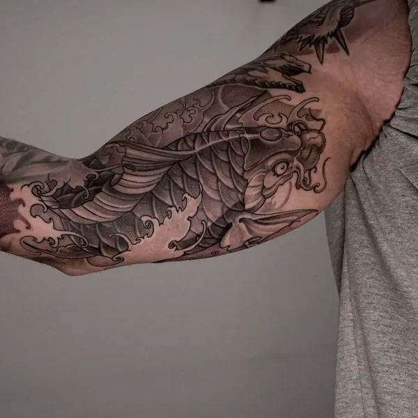Japanese tattoo by Роман Зорин in Saint Petersburg