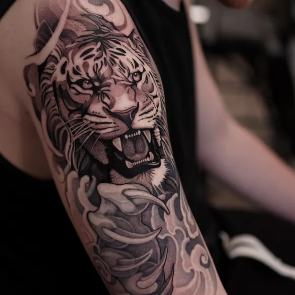Japanese tattoo by Роман Зорин in Saint Petersburg