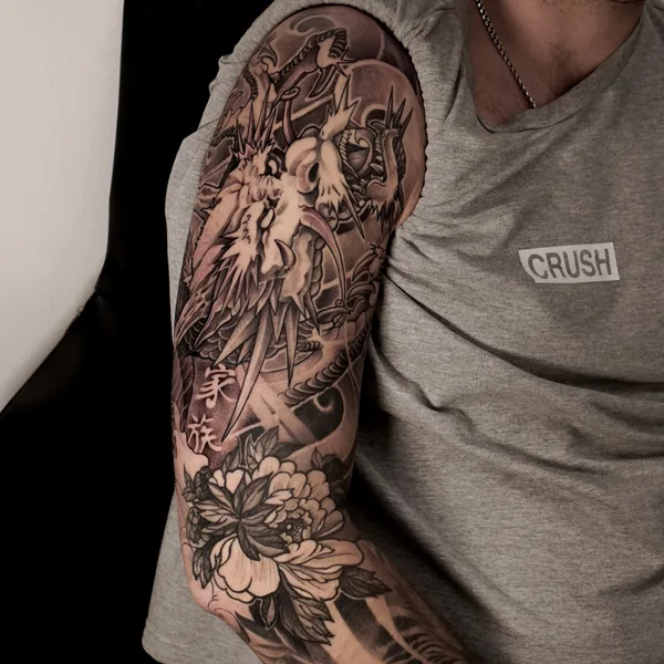 Japanese tattoo by Роман Зорин in Saint Petersburg