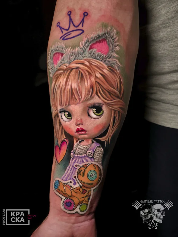color illustrative 타투 부위 forearm #85557 | 타투이스트 Саня Сумрак