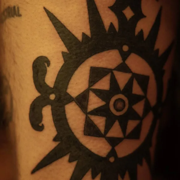 Geometric tattoo by Sasha Morozov (Саша Морозов) in Moscow