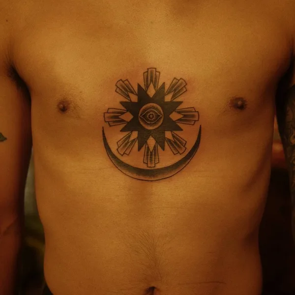 Geometric tattoo by Sasha Morozov (Саша Морозов) in Moscow
