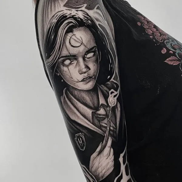 Graphic tattoo by Савелий Курганов in Калининград