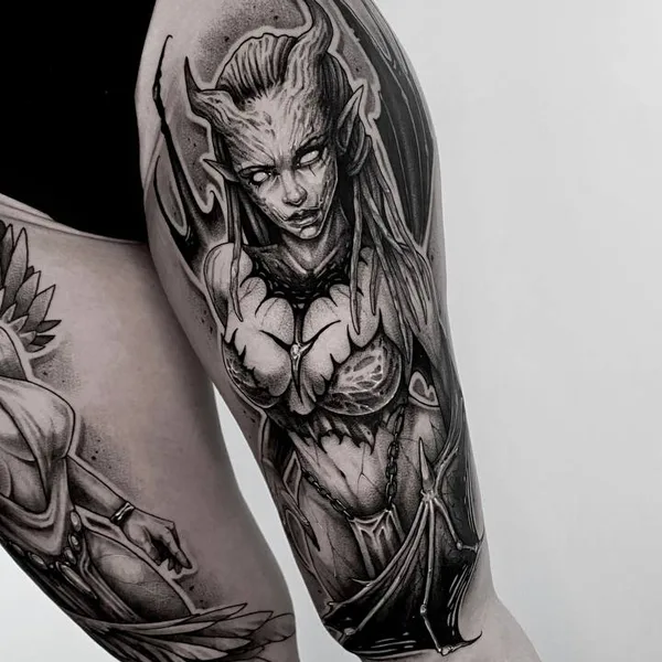 Graphic tattoo by Савелий Курганов in Калининград
