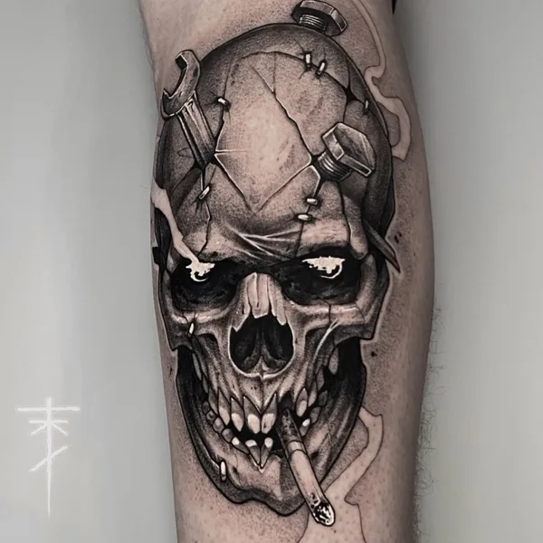 Graphic tattoo by Савелий Курганов in Калининград
