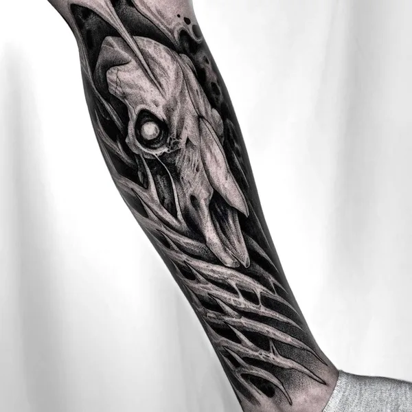 Graphic tattoo by Савелий Курганов in Калининград