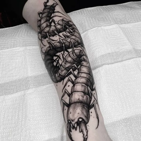 Graphic tattoo by Савелий Курганов in Калининград