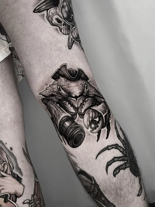 black and grey black and grey Tatuagem em forearm #90089 | Tatuador Савелий Курганов
