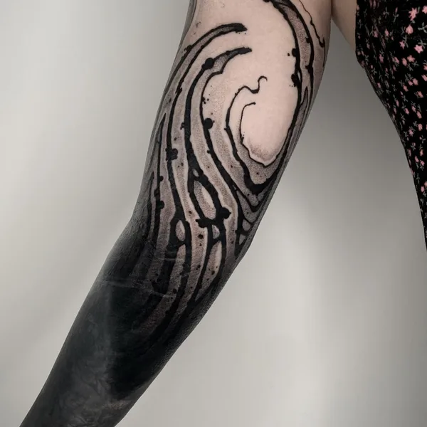 Graphic tattoo by Савелий Курганов in Калининград