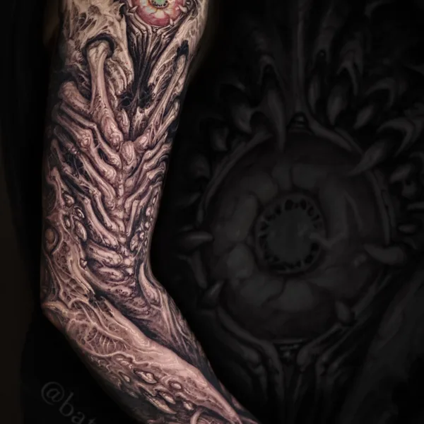 Хоррор tattoo by Сергей Батов in Москва