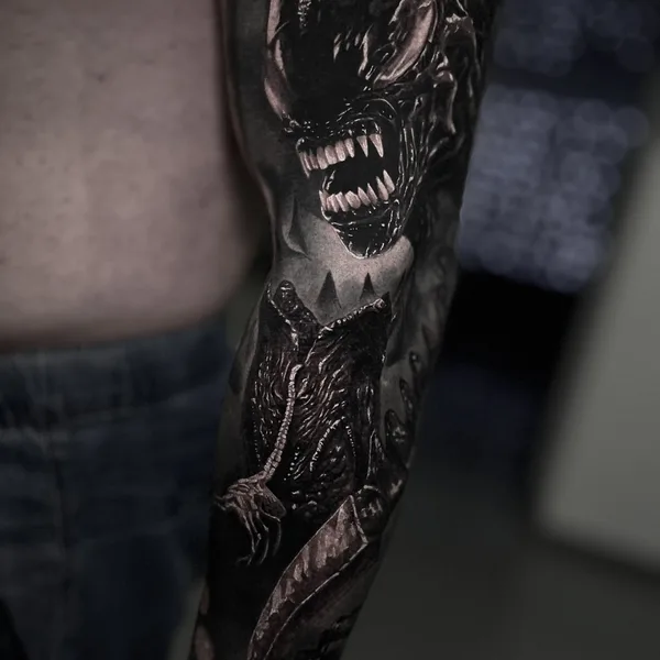 Surrealism tattoo by Сергей Пахабов in Новосибирск