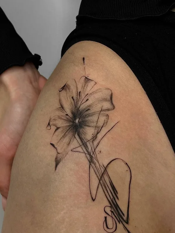 whipshading tattoo by Шарапова София in Moscow