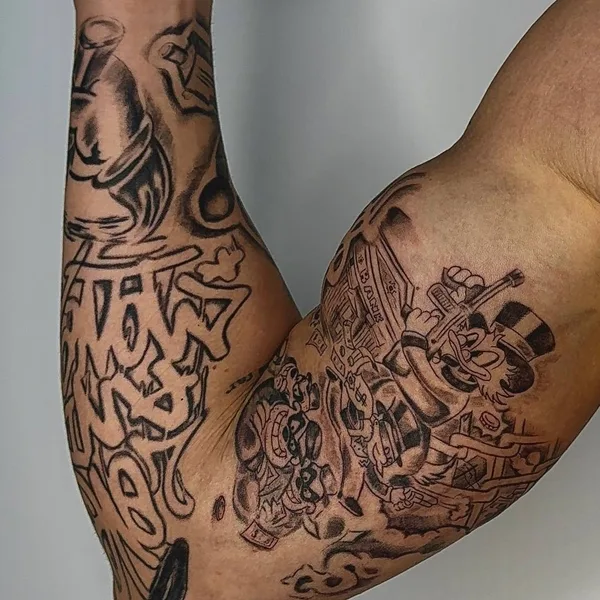 whipshading tattoo by Шарапова София  in Moscow