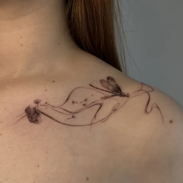 whipshading tattoo by Шарапова София  in Moscow