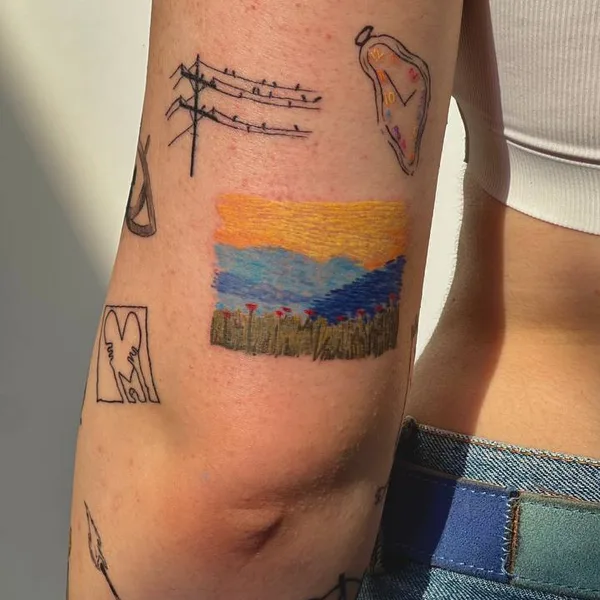 whipshading tattoo by Шарапова София  in Moscow