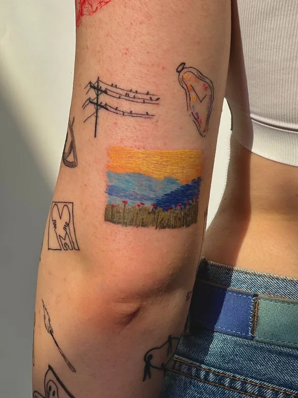 whipshading tattoo by Шарапова София in Moscow