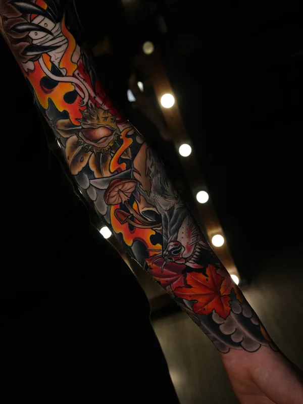 Japanese tattoo by Татьяна Чудесатая in Moscow