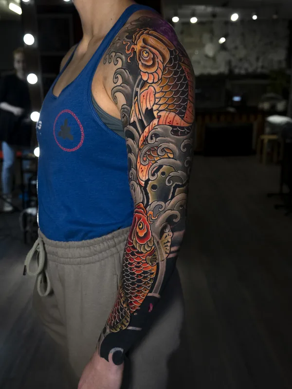 Japanese tattoo by Татьяна Чудесатая in Moscow