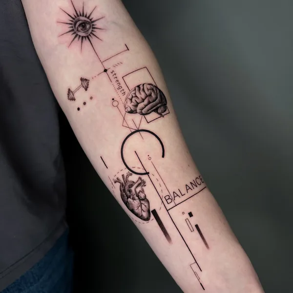 Watercolor tattoo by Виктория Маслова in Moscow