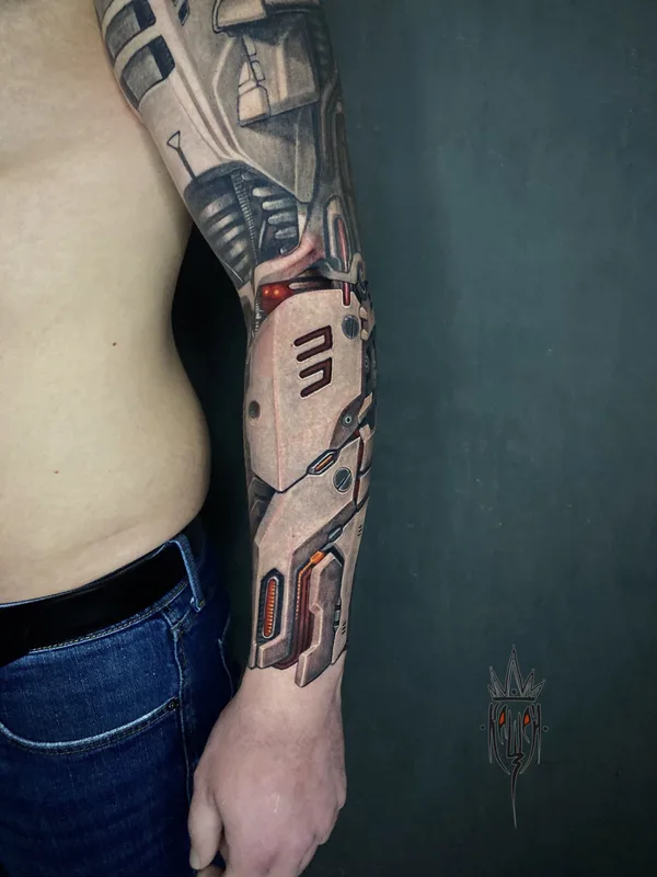 Biomechanical tattoo by Виталий Канащенков in Нижний Новгород