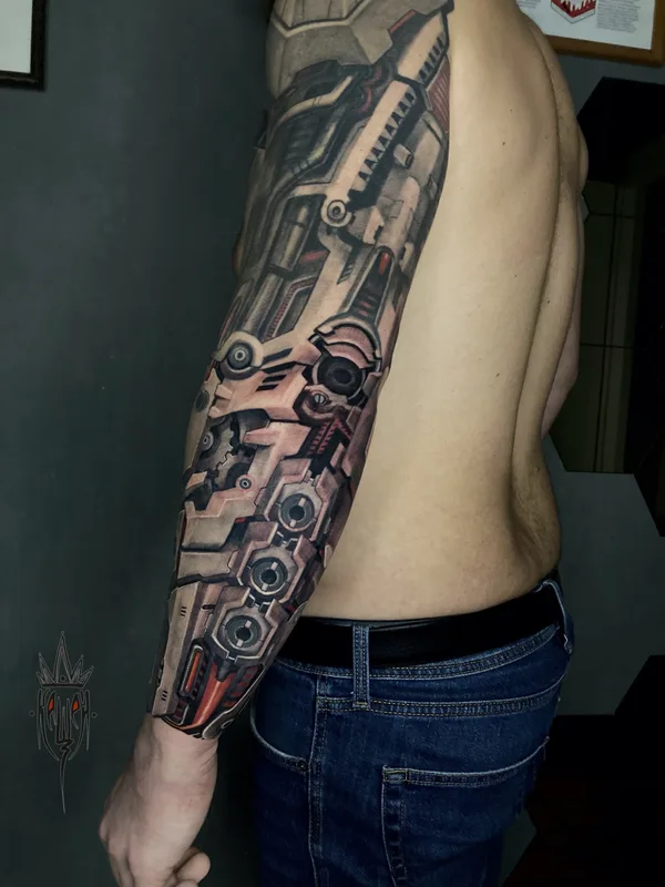 Biomechanical tattoo by Виталий Канащенков in Нижний Новгород