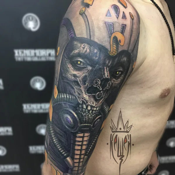 Biomechanical tattoo by Виталий Канащенков in Нижний Новгород
