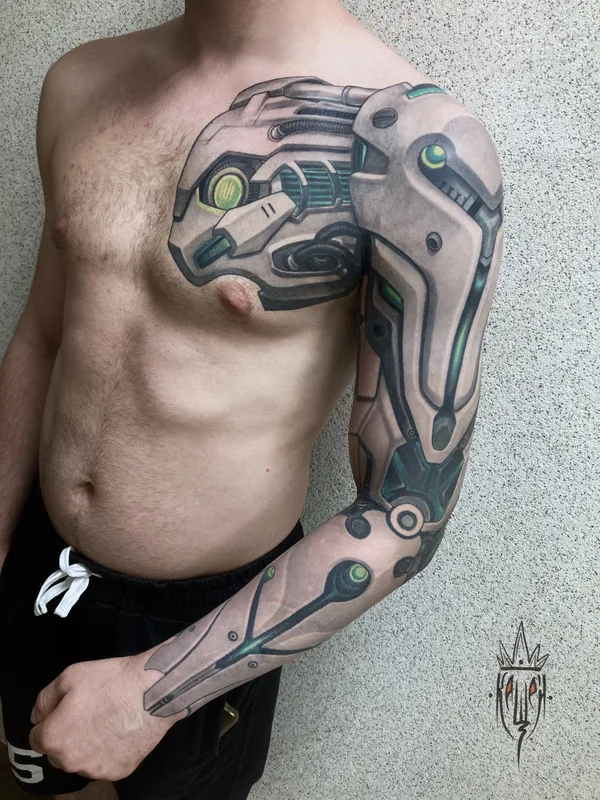 Biomechanical tattoo by Виталий Канащенков in Нижний Новгород