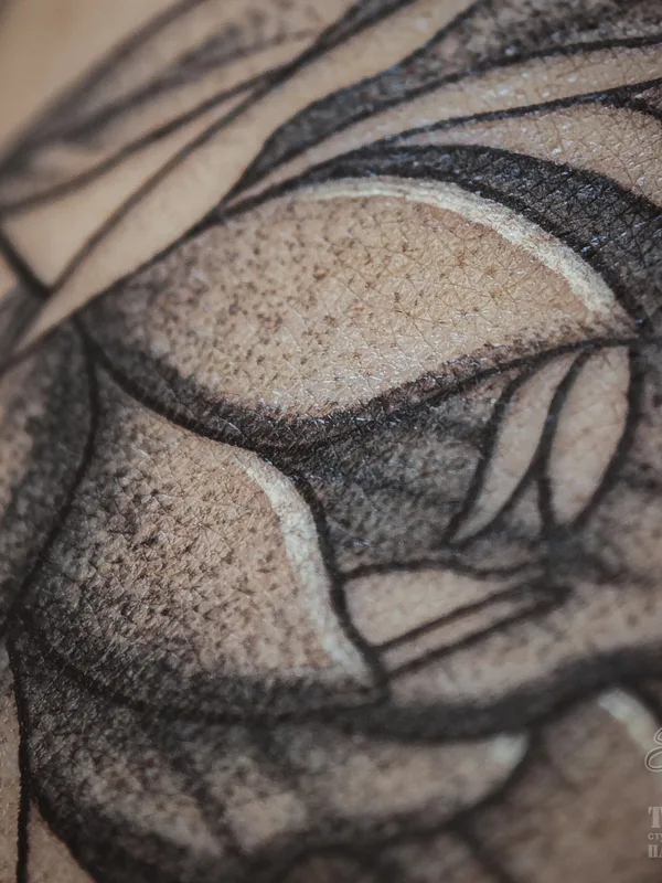 female black graphic Tatuagem em forearm #84997 | Tatuador Ярослав Старк