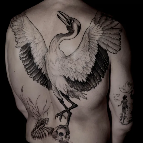 engraving tattoo by Женя Зимина  in Moscow
