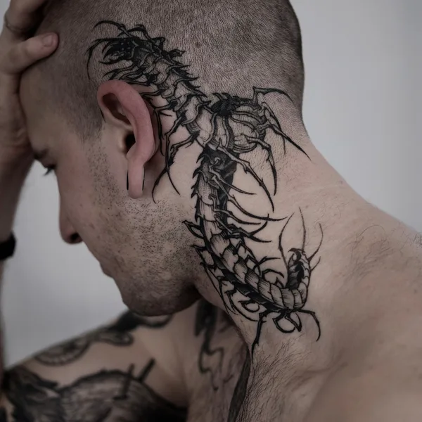 engraving tattoo by Женя Зимина  in Moscow