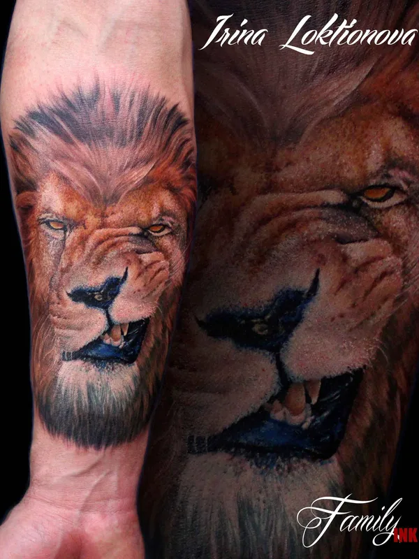 color realism tattoo on forearm #6947 | Tattoo Artist Ирина Локтионова
