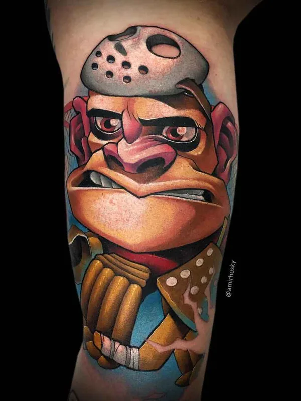 color new school Tatuaggio su forearm #10764 | Tatuatore Амир Хаски