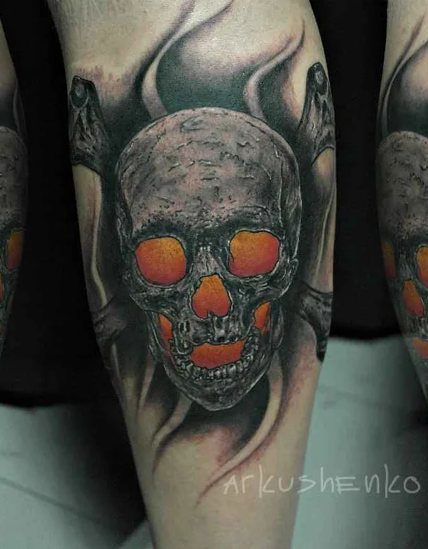 color realism tattoo on calf #11342 | Tattoo Artist вадим