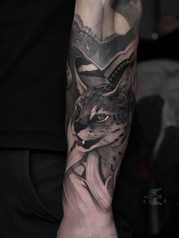 black and grey realism 타투 부위 forearm #10110 | 타투이스트 Саша Сорса