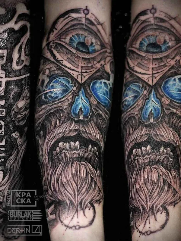 color biomechanical татуировка на forearm #8598 | Тату мастер Антон Дёртин