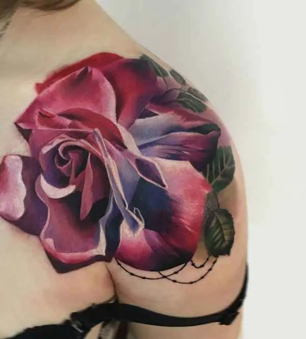 female color realism татуировка на shoulder #7225 | Тату мастер Антонина Трошина