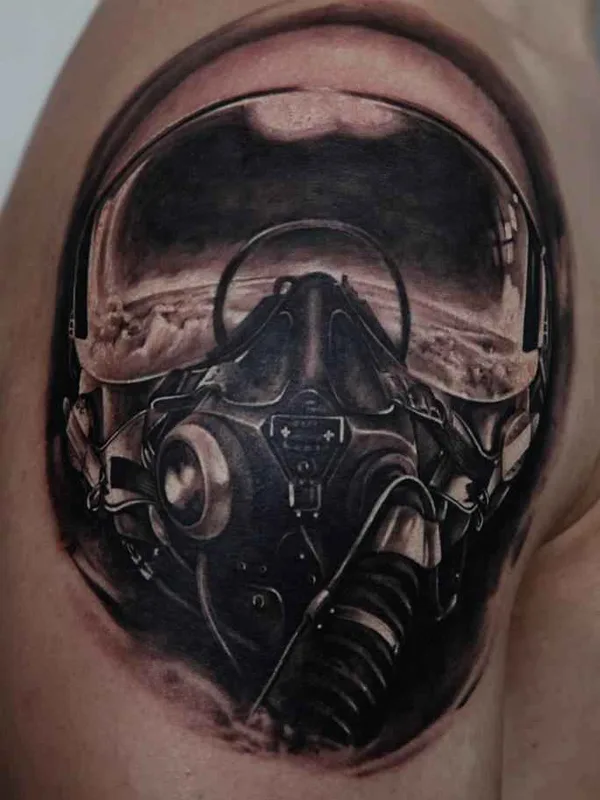 black and grey realism tatouage sur shoulder #4189 | Artiste tatoueur Дмитрий Самохин