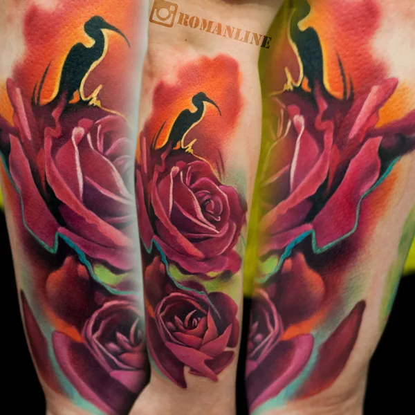 New School tattoo by Роман Ржевский in Мурманск