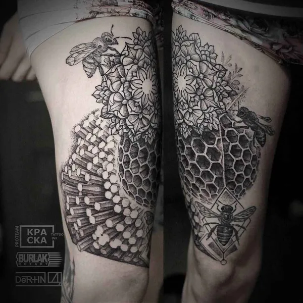 Ornamental tattoo by Антон Дёртин in Тольятти