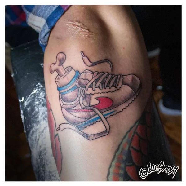 New School tattoo by Luis CuesNow Rangel in Buenos Aires